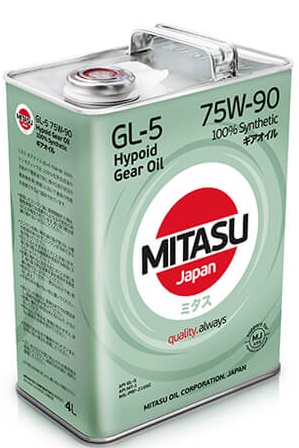 MITASU GEAR OIL GL-5 75W-90, 4л